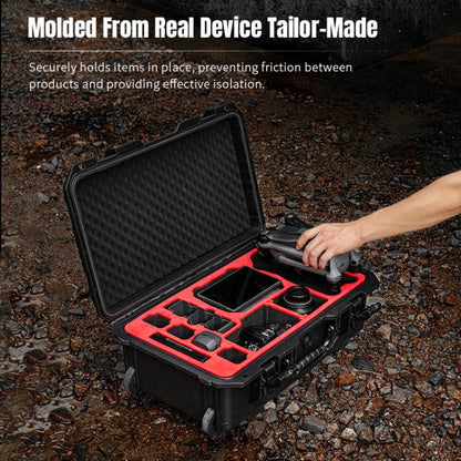 Portable Box Sealed Waterproof Trolley Suitcase For DJI Mavic 4 Pro / Mavic 3 / Air 3 (Black) - Backpacks & Bags by STARTRC | Online Shopping UK | buy2fix