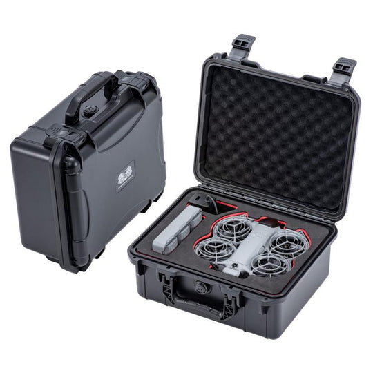 For DJI Neo 2 STARTRC Portable Mini PP Waterproof Explosion-proof Suitcase Storage Box (Black)