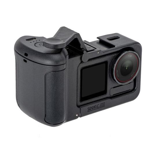 For DJI Osmo Action 5 Pro / 4 / 3 STARTRC 3 in 1 Expansion Power-Grip Street Shooting Handle Cage Kit (Black)
