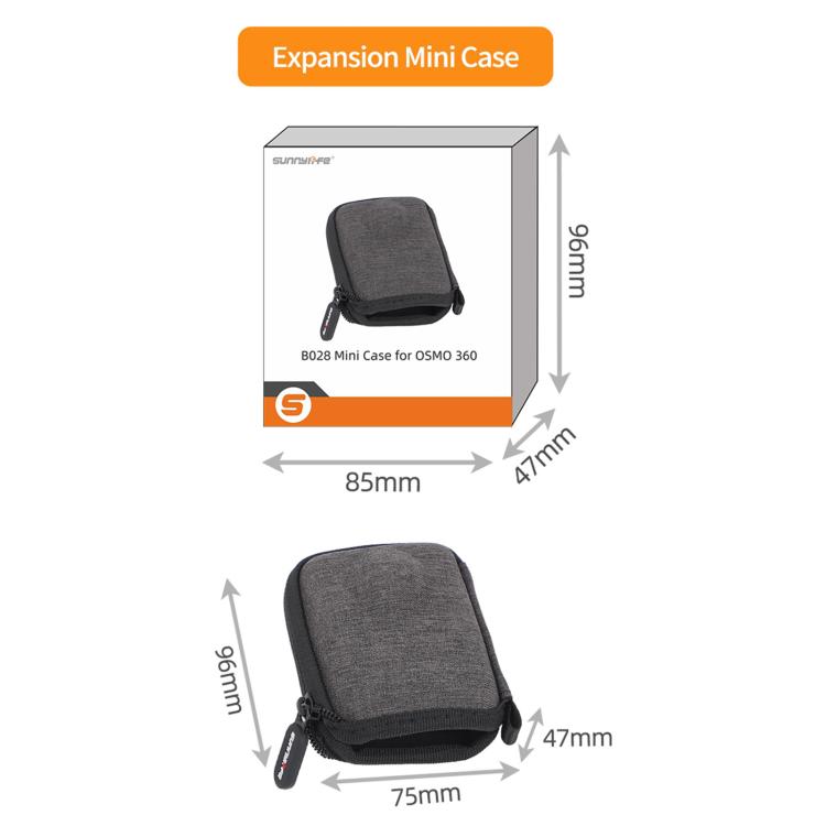 For DJI Osmo 360 Sunnylife Portable Body Half Coverage Storage Box Bag (Grey) - Case & Bags by Sunnylife | Online Shopping UK | buy2fix