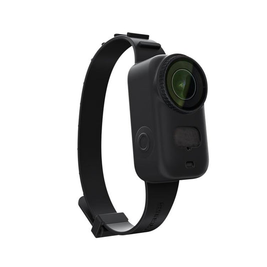 For DJI Osmo Nano Sunnylife Wristband Expansion Band Silicone Protective Cover Backpack Bicycle Strap Cat Collar (Black) - Case & Bags by Sunnylife | Online Shopping UK | buy2fix