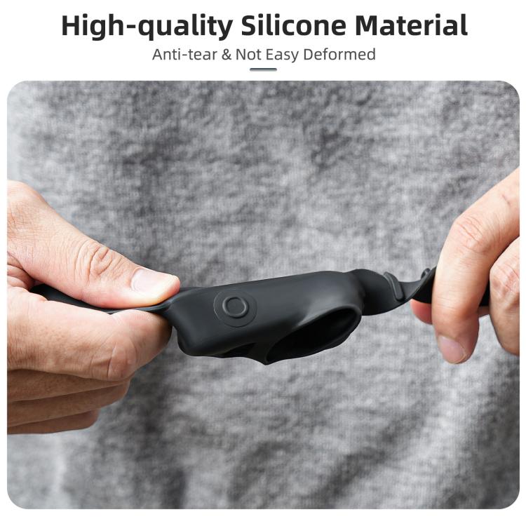 For DJI Osmo Nano Sunnylife Wristband Expansion Band Silicone Protective Cover Backpack Bicycle Strap Cat Collar (Black) - Case & Bags by Sunnylife | Online Shopping UK | buy2fix