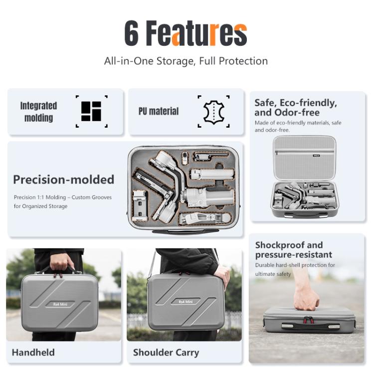 For DJI RS 4 Mini STARTRC Storage Case Box Suitcase (Dark Gray) -  by STARTRC | Online Shopping UK | buy2fix