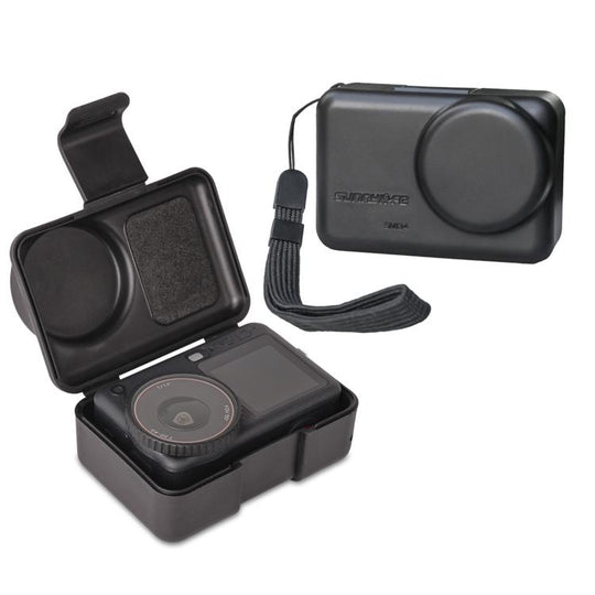 Sunnylife Portable Protective Cover Shock-proof Dust-proof Storage Box with Lanyard for DJI Osmo Action 6 / 5 Pro / 4 / 3 (Black)