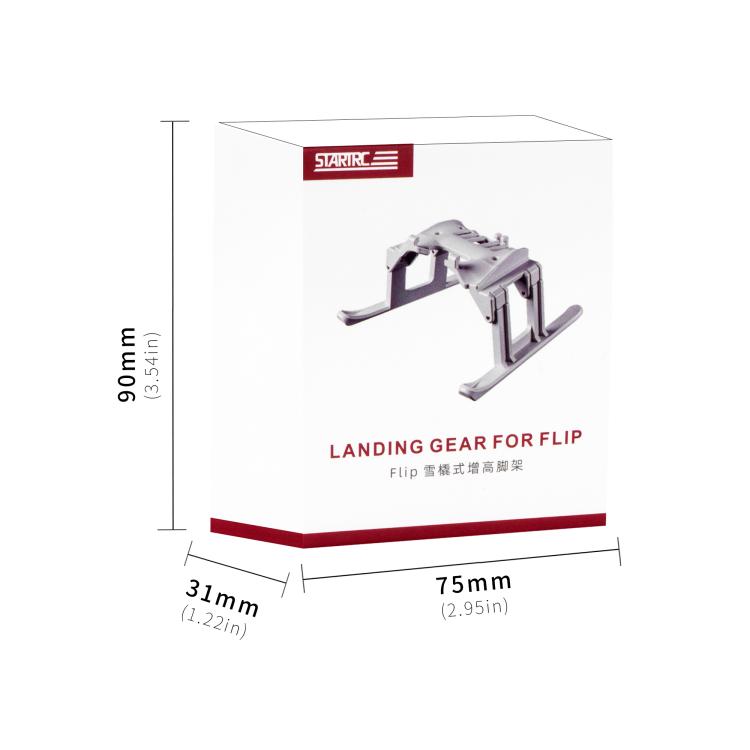 For DJI Flip STARTRC Folding Anti-fall Anti-dirt Heightened Landing Gear Training Rack (Grey) - Holder Series by STARTRC | Online Shopping UK | buy2fix