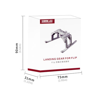 For DJI Flip STARTRC Folding Anti-fall Anti-dirt Heightened Landing Gear Training Rack (Grey) - Holder Series by STARTRC | Online Shopping UK | buy2fix