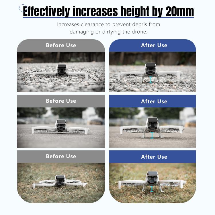 For DJI Flip STARTRC Folding Anti-fall Anti-dirt Heightened Landing Gear Training Rack (Grey) - Holder Series by STARTRC | Online Shopping UK | buy2fix