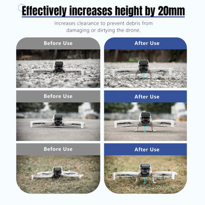 For DJI Flip STARTRC Folding Anti-fall Anti-dirt Heightened Landing Gear Training Rack (Grey) - Holder Series by STARTRC | Online Shopping UK | buy2fix