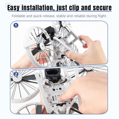 For DJI Flip STARTRC Folding Anti-fall Anti-dirt Heightened Landing Gear Training Rack (Grey) - Holder Series by STARTRC | Online Shopping UK | buy2fix