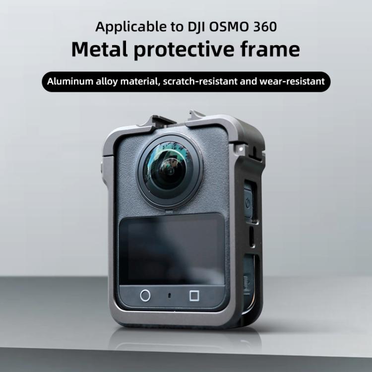 For DJI Osmo 360 Aluminum Alloy Protective Cage Expansion Frame (Grey) - Protection Frame by buy2fix | Online Shopping UK | buy2fix
