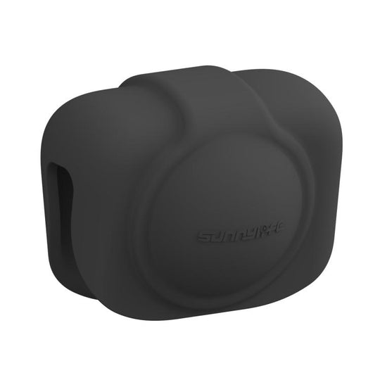 For DJI Osmo 360 Sunnylife Silicone Lens Cap Protective Cover Lens Protector (Black)