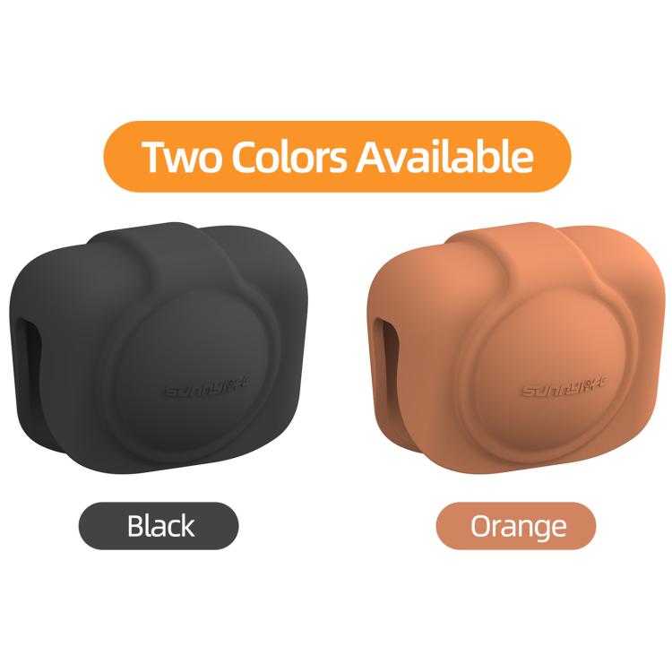 For DJI Osmo 360 Sunnylife Silicone Lens Cap Protective Cover Lens Protector (Black) - Case & Bags by Sunnylife | Online Shopping UK | buy2fix