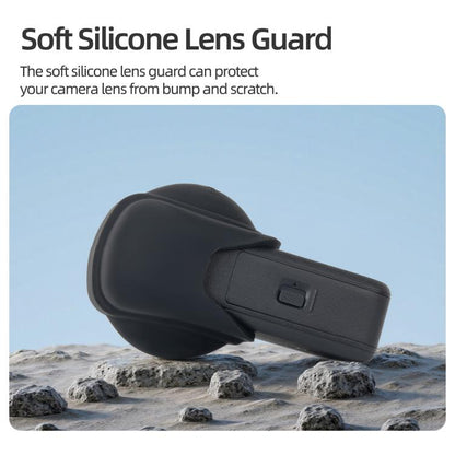 For DJI Osmo 360 Sunnylife Silicone Lens Cap Protective Cover Lens Protector (Black) - Case & Bags by Sunnylife | Online Shopping UK | buy2fix