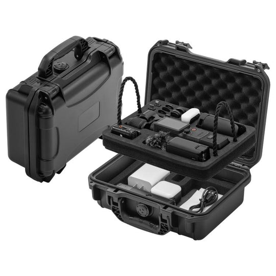 For DJI Osmo Pocket 4 STARTRC Waterproof  PP Dual-layer Suitcase All-purpose Set Storage Box (Black)