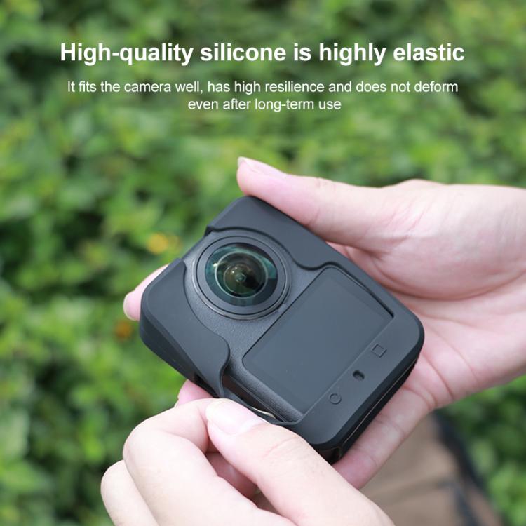 For DJI Osmo 360 Anti-Scratch Shockproof Full Body Silicone Protective Cover (Black) - Case & Bags by buy2fix | Online Shopping UK | buy2fix