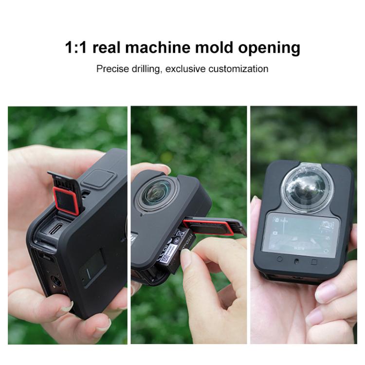 For DJI Osmo 360 Anti-Scratch Shockproof Full Body Silicone Protective Cover (Black) - Case & Bags by buy2fix | Online Shopping UK | buy2fix