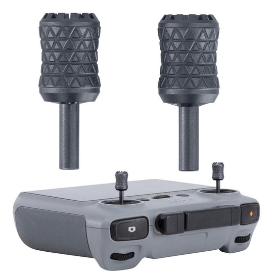 For DJI RC / RC 2 / RC Pro 2  2pcs STARTRC Foldable Metal Joystick Thumb Rocker (Black)