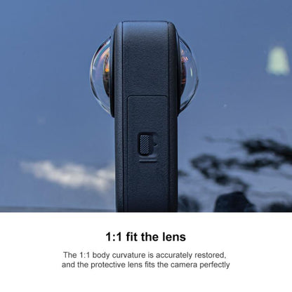 For DJI Osmo 360 Camera Optical Tempered Glass Cover Protective Lens Guard (Black) - Other by buy2fix | Online Shopping UK | buy2fix