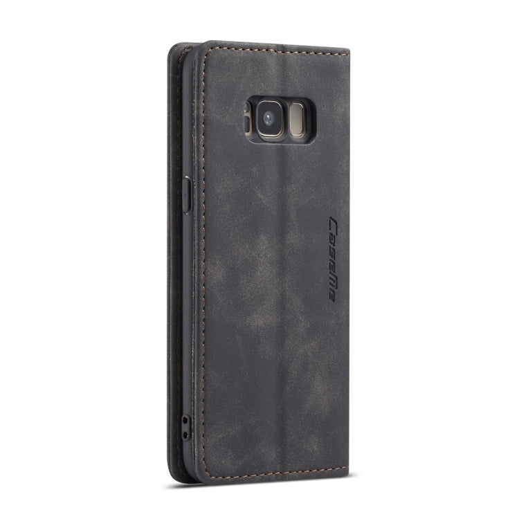 CaseMe-013 Multifunctional Retro Frosted Horizontal Flip Leather Case with Card Slot & Holder & Wallet for Galaxy S8(Black) - Galaxy Phone Cases by CaseMe | Online Shopping UK | buy2fix