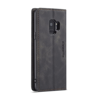 CaseMe-013 Multifunctional Retro Frosted Horizontal Flip Leather Case with Card Slot & Holder & Wallet for Galaxy S9(Black) - Galaxy Phone Cases by CaseMe | Online Shopping UK | buy2fix