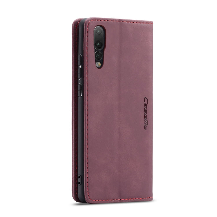 CaseMe-013 Detachable Multifunctional Horizontal Flip Leather Case with Card Slot & Holder for Huawei P20 Pro(Red Wine) - Huawei Cases by CaseMe | Online Shopping UK | buy2fix