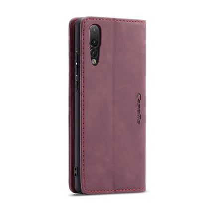 CaseMe-013 Detachable Multifunctional Horizontal Flip Leather Case with Card Slot & Holder for Huawei P20 Pro(Red Wine) - Huawei Cases by CaseMe | Online Shopping UK | buy2fix