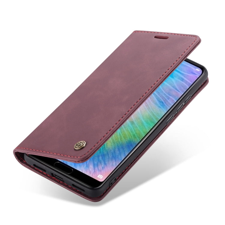 CaseMe-013 Detachable Multifunctional Horizontal Flip Leather Case with Card Slot & Holder for Huawei P20 Pro(Red Wine) - Huawei Cases by CaseMe | Online Shopping UK | buy2fix