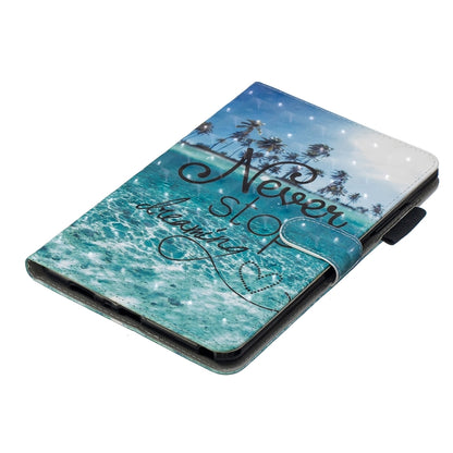 3D Horizontal Flip Leather Case with Holder & Card Slots For  Galaxy Tab A 8 (2019)(Blue Coconut Grove) - Tab A 8.0 & S Pen (2019) P200/P205 by buy2fix | Online Shopping UK | buy2fix