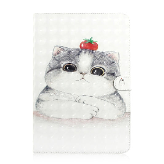 3D Colored Drawing Universal Horizontal Flip Leather Case, with Holder & Card Slot & Wallet for 7 inch Tablet PC(Cute Cat) - 7 inch by buy2fix | Online Shopping UK | buy2fix