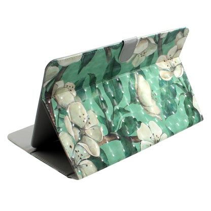 3D Colored Drawing Universal Horizontal Flip Leather Case, with Holder & Card Slot & Wallet for 7 inch Tablet PC(Watercolor Flower) - 7 inch by buy2fix | Online Shopping UK | buy2fix
