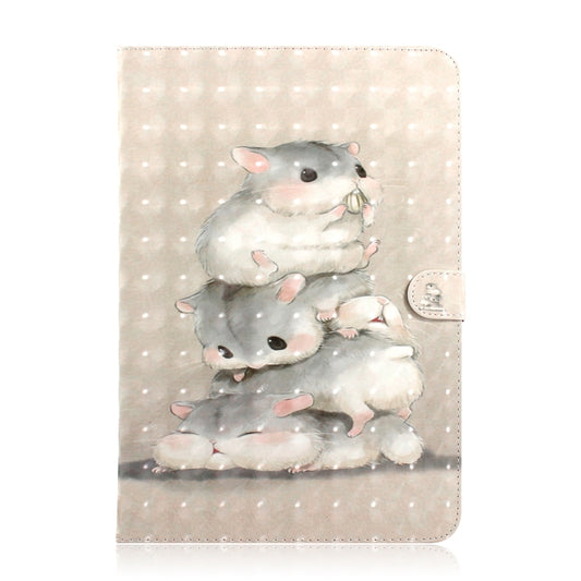 3D Colored Drawing Universal Horizontal Flip Leather Case, with Holder & Card Slot & Wallet for 10 inch Tablet PC(Squirrels) - 10 - 11 inch by buy2fix | Online Shopping UK | buy2fix