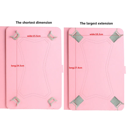 3D Colored Drawing Universal Horizontal Flip Leather Case, with Holder & Card Slot & Wallet for 10 inch Tablet PC(Black White Cat) - 10 - 11 inch by buy2fix | Online Shopping UK | buy2fix