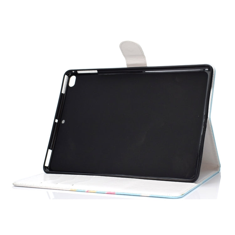 Colored Pattern Drawing Horizontal Flip PU Leather Case with Three-folding Holder & Sleep / Wake-up Function for iPad 5 / 6 / 8(Crown of panda) - iPad 9.7 (2018) & (2017) Cases by buy2fix | Online Shopping UK | buy2fix