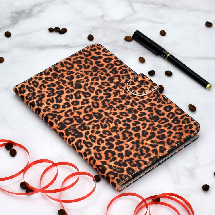 Colored Pattern Drawing Horizontal Flip PU Leather Case with Three-folding Holder & Sleep / Wake-up Function for iPad 5 / 6 / 8(Yellow leopard grain) - iPad 9.7 (2018) & (2017) Cases by buy2fix | Online Shopping UK | buy2fix