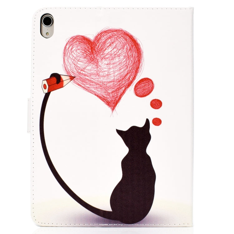 Colored Pattern Drawing Horizontal Flip PU Leather Case with Three-folding Holder & Sleep / Wake-up Function for iPad Pro 11(Love cats) - iPad Pro 11 (2018) Cases by buy2fix | Online Shopping UK | buy2fix