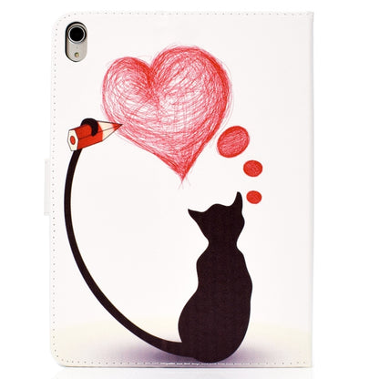 Colored Pattern Drawing Horizontal Flip PU Leather Case with Three-folding Holder & Sleep / Wake-up Function for iPad Pro 11(Love cats) - iPad Pro 11 (2018) Cases by buy2fix | Online Shopping UK | buy2fix