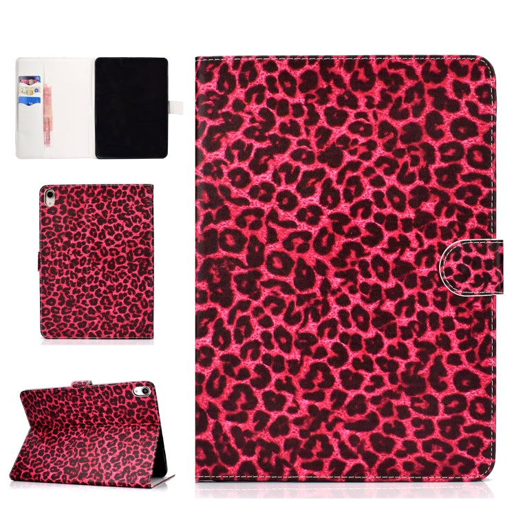 Colored Pattern Drawing Horizontal Flip PU Leather Case with Three-folding Holder & Sleep / Wake-up Function for iPad Pro 11(Red leopard grain) - iPad Pro 11 (2018) Cases by buy2fix | Online Shopping UK | buy2fix