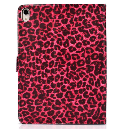 Colored Pattern Drawing Horizontal Flip PU Leather Case with Three-folding Holder & Sleep / Wake-up Function for iPad Pro 11(Red leopard grain) - iPad Pro 11 (2018) Cases by buy2fix | Online Shopping UK | buy2fix