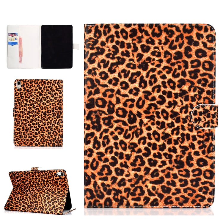 Colored Pattern Drawing Horizontal Flip PU Leather Case with Three-folding Holder & Sleep / Wake-up Function for iPad Pro 11(Yellow leopard grain) - iPad Pro 11 (2018) Cases by buy2fix | Online Shopping UK | buy2fix