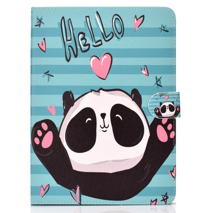 Colored Pattern Drawing Horizontal Flip PU Leather Case with Three-folding Holder & Sleep / Wake-up Function for iPad Pro 11(Lovely panda) - iPad Pro 11 (2018) Cases by buy2fix | Online Shopping UK | buy2fix