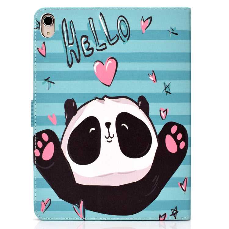 Colored Pattern Drawing Horizontal Flip PU Leather Case with Three-folding Holder & Sleep / Wake-up Function for iPad Pro 11(Lovely panda) - iPad Pro 11 (2018) Cases by buy2fix | Online Shopping UK | buy2fix