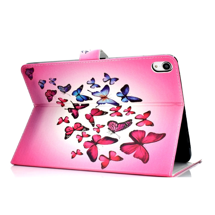 Colored Pattern Drawing Horizontal Flip PU Leather Case with Three-folding Holder & Sleep / Wake-up Function for iPad Pro 11(Colorful butterfly) - iPad Pro 11 (2018) Cases by buy2fix | Online Shopping UK | buy2fix