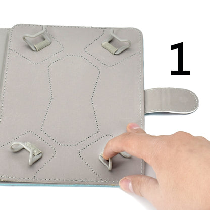 Colored Pattern Drawing Horizontal Flip PU Leather Case with Three-folding Holder for 8 inch Tablet PC(Love cats) - 8 inch by buy2fix | Online Shopping UK | buy2fix