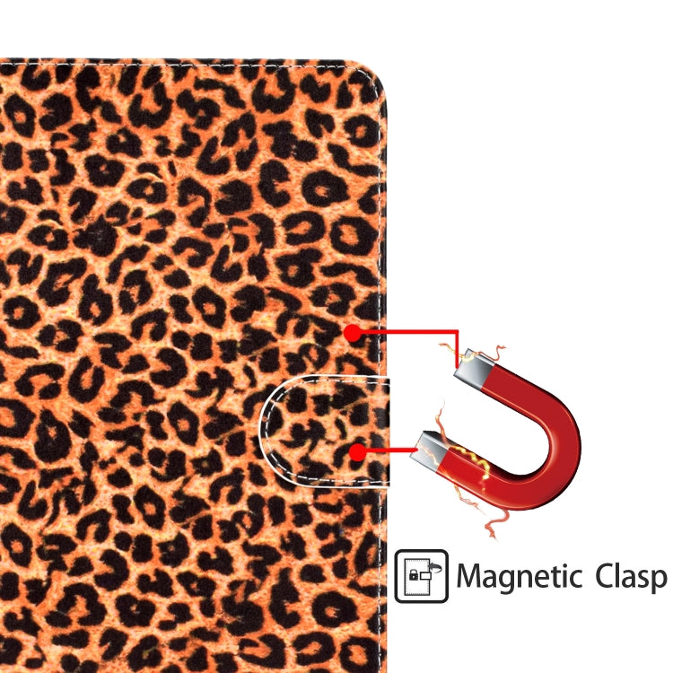 Colored Pattern Drawing Horizontal Flip PU Leather Case with Three-folding Holder for 10 inch Tablet PC(Yellow leopard grain) - 10 - 11 inch by buy2fix | Online Shopping UK | buy2fix