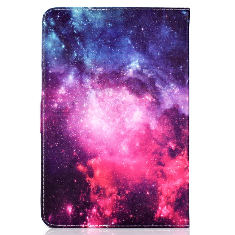 Colored Pattern Drawing Horizontal Flip PU Leather Case with Three-folding Holder for 10 inch Tablet PC(Starry sky) - 10 - 11 inch by buy2fix | Online Shopping UK | buy2fix