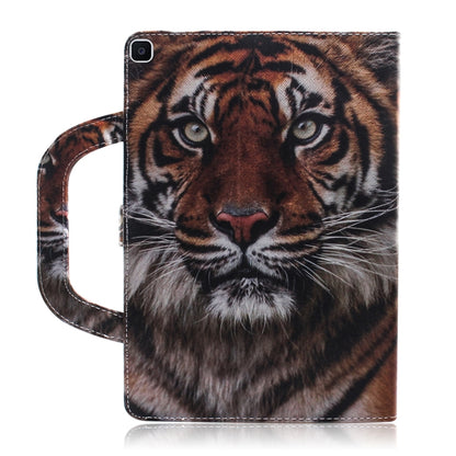 3D Colored Drawing Horizontal Flip Leather Case, with Holder & Card Slot & Wallet & Handle For Galaxy Tab A 8.0 (2019)(Siberian Tiger) - Tab A 8.0 & S Pen (2019) P200/P205 by buy2fix | Online Shopping UK | buy2fix