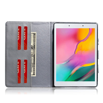 3D Colored Drawing Horizontal Flip Leather Case, with Holder & Card Slot & Wallet & Handle For Galaxy Tab A 8.0 (2019)(Siberian Tiger) - Tab A 8.0 & S Pen (2019) P200/P205 by buy2fix | Online Shopping UK | buy2fix