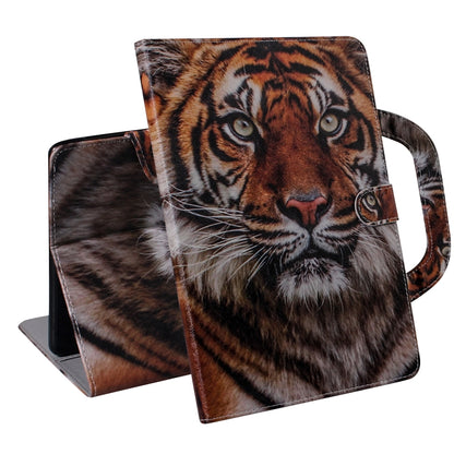 3D Colored Drawing Horizontal Flip Leather Case, with Holder & Card Slot & Wallet & Handle For Galaxy Tab A 8.0 (2019)(Siberian Tiger) - Tab A 8.0 & S Pen (2019) P200/P205 by buy2fix | Online Shopping UK | buy2fix