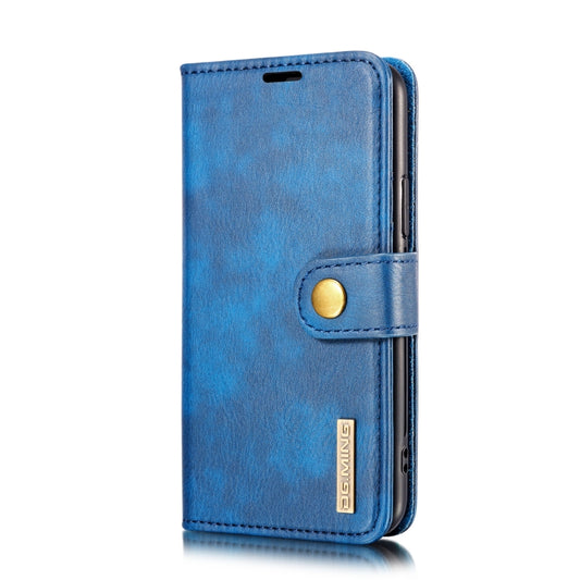 For iPhone 11 Pro Max DG.MING Crazy Horse Texture Flip Detachable Magnetic Leather Case with Holder & Card Slots & Wallet  (Blue) - iPhone 11 Pro Max Cases by DG.MING | Online Shopping UK | buy2fix