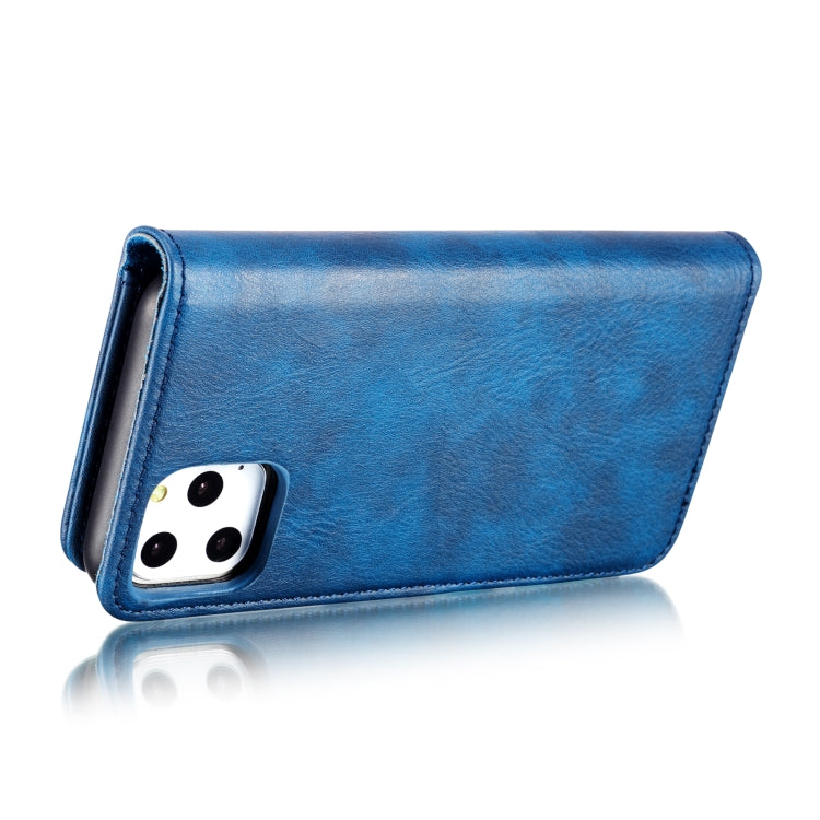 For iPhone 11 Pro Max DG.MING Crazy Horse Texture Flip Detachable Magnetic Leather Case with Holder & Card Slots & Wallet  (Blue) - iPhone 11 Pro Max Cases by DG.MING | Online Shopping UK | buy2fix